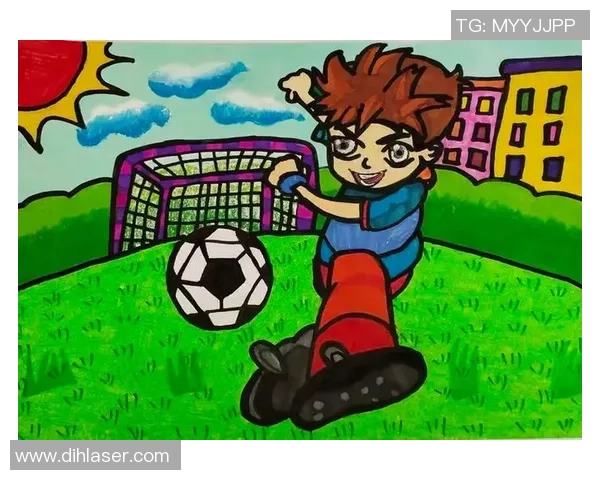 绚丽色彩描绘绿茵英雄足球巨星艺术风采画作欣赏